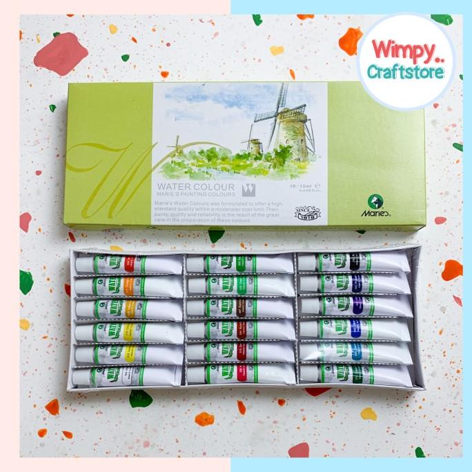 

Cat Air Maries Water Color set 18 Warna 12ml Water Colour wimp11 Diminati Banget