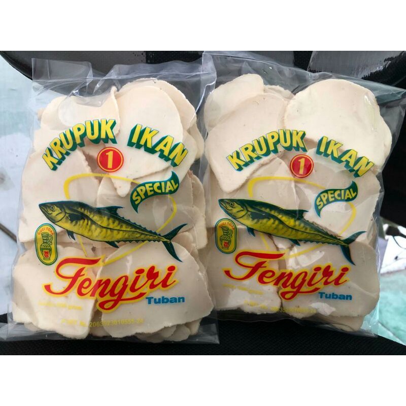 

Krupuk / Kerupuk / Krupuk ikan spesial tengiri cap guci toak khas Tuban 250gr
