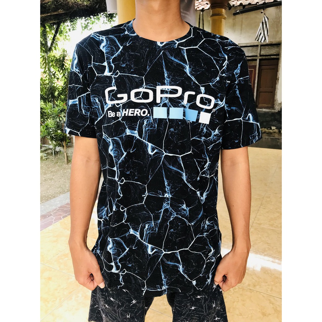 Kaos Racing Motor Pria Motif Printing - GoPro