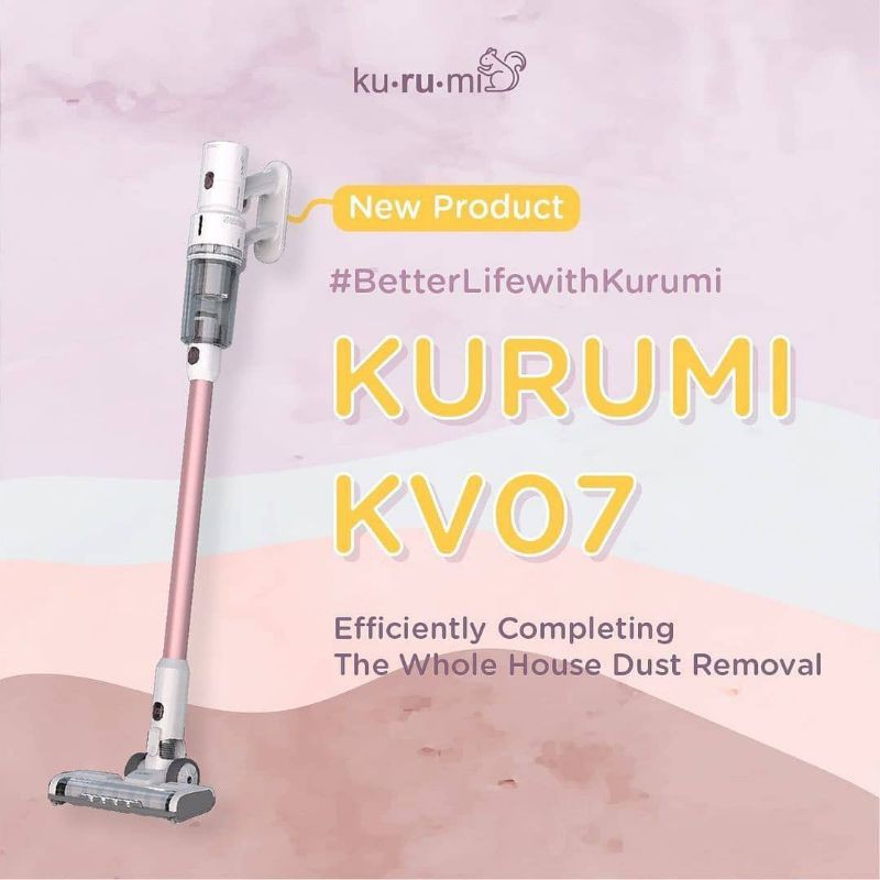 Kurumi KV 07 KV07 Powerful Cordless Stick Vacuum Cleaner with Spray Mop