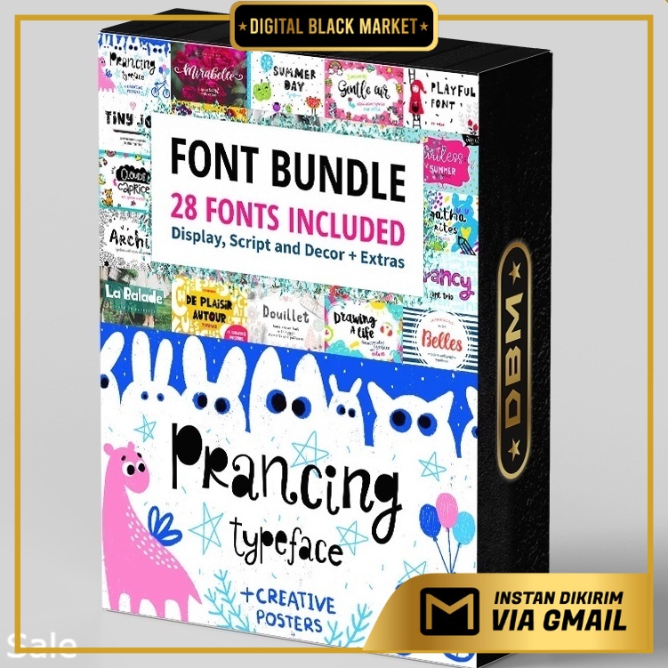 Creative Market - 28 Cool Fonts with Extras