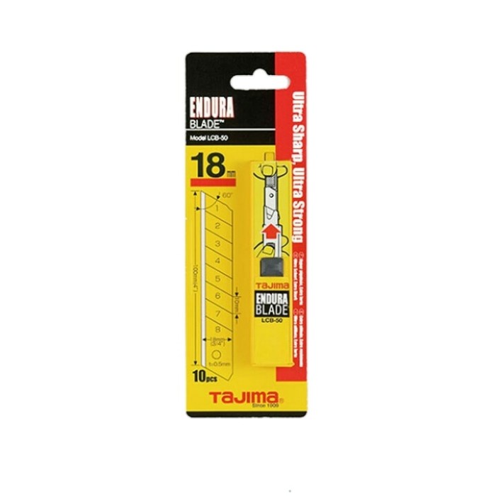 

Murah Isi Cutter 18Mm 10Pcs ( Tajima) Bagus