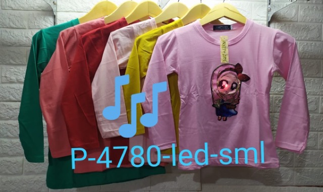 PROMO LIVE KAOS LED lengan panjang kaos LoL bahan premium led anak baju anak led anak