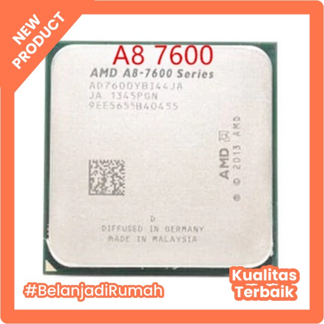 Prosesor AMD APU A8 7600 A8-7600 A8-7600K FM2+ 3.1GHz - 3.8GHz - A8 7600 3,1GHz