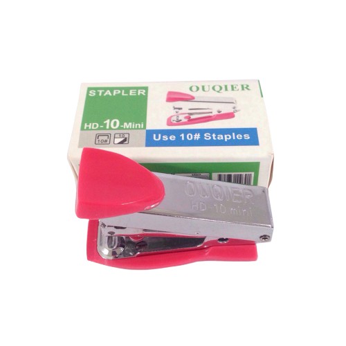 Ouqier Stapler HD-10M / Stepler Hekter Warna Kecil Mini Lucu Murah Berkualitas