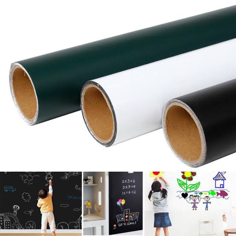 

stiker papan tulis / whiteboard blackboard greenboard / stiker papan tulis ukuran 45x200cm