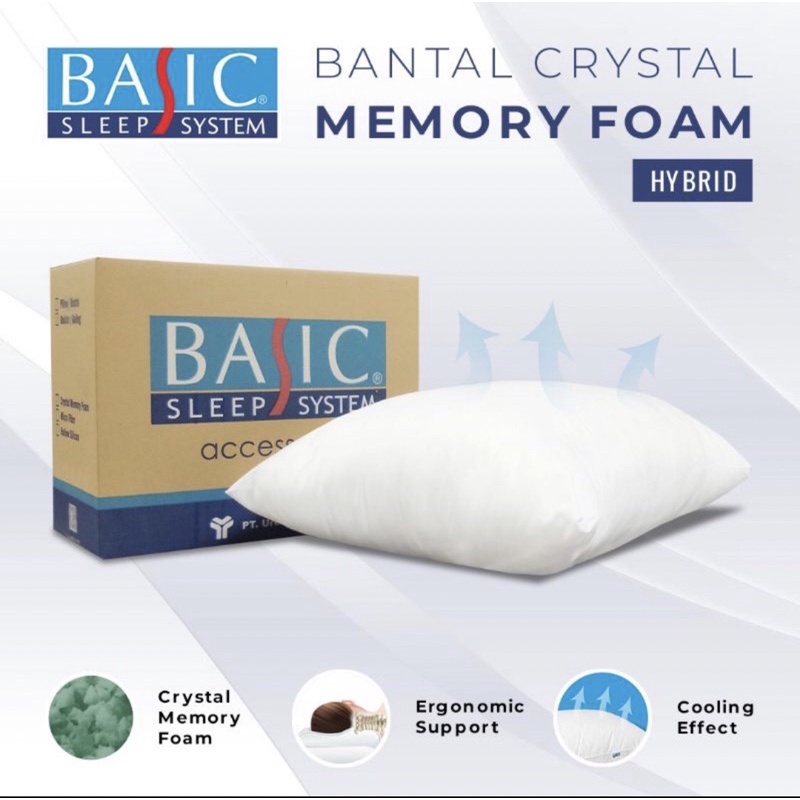 Pillow crystal Memory Foam BASIC/ Bantal BASIC