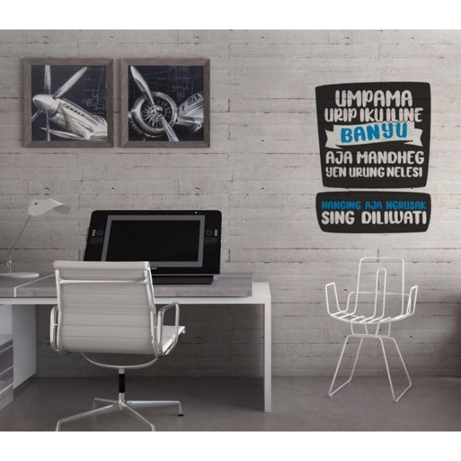stiker dinding quotes BAHASA JAWA zero57 Segera Beli