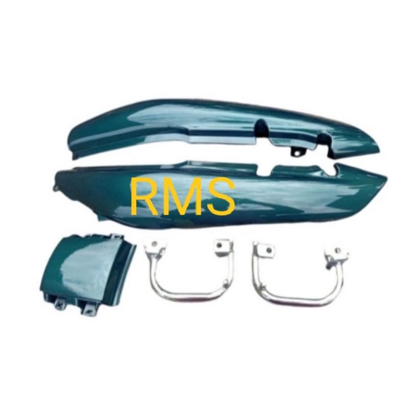 cover body tiger tilas lawas set begel warna hijau botol