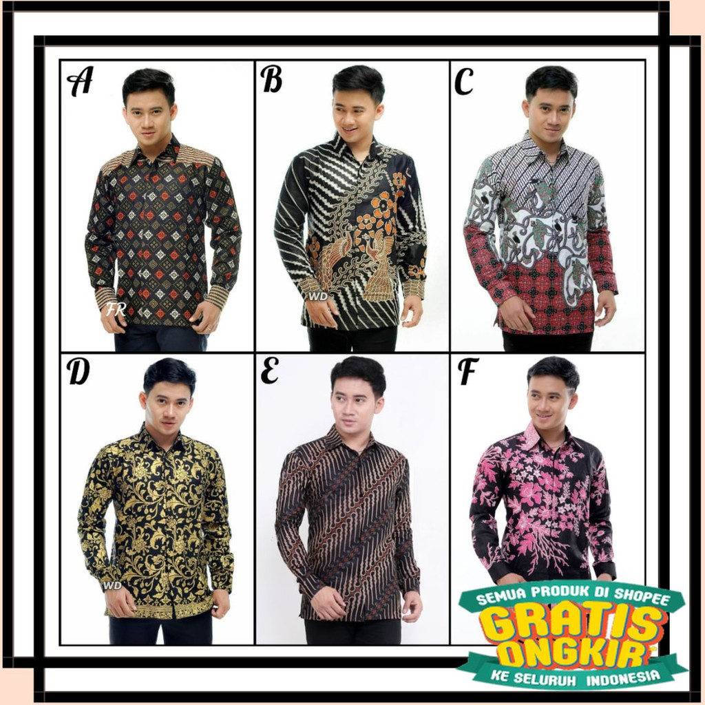 BATIK SEMARANG MURAH - TERBARU TERKINI / Kemeja batik pria modern distro batik