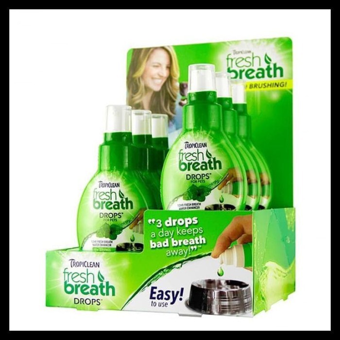 Tropiclean FRESH BREATH DROPS FOR PETS / Semprotan Bau Mulut Hewan