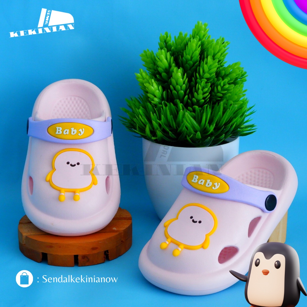 Sandal Kodok Anak Baby Series/Sepatu sandal anak Lucu / Sendal Baim / Sendal Bakpau anak