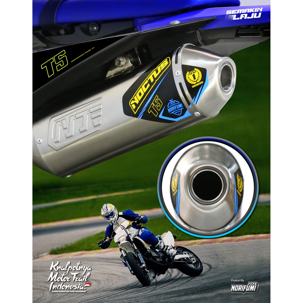 knalpot noctus t5 crf150 klx150 wr155-1