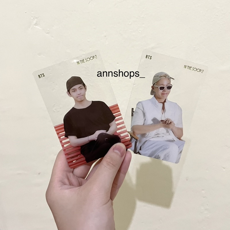 READY CLEAR PHOTOCARD BTS IN THE SOOP 2 V J-Hope Official Weverse PC TRANSPARENT its 2 Kim Taehyung 