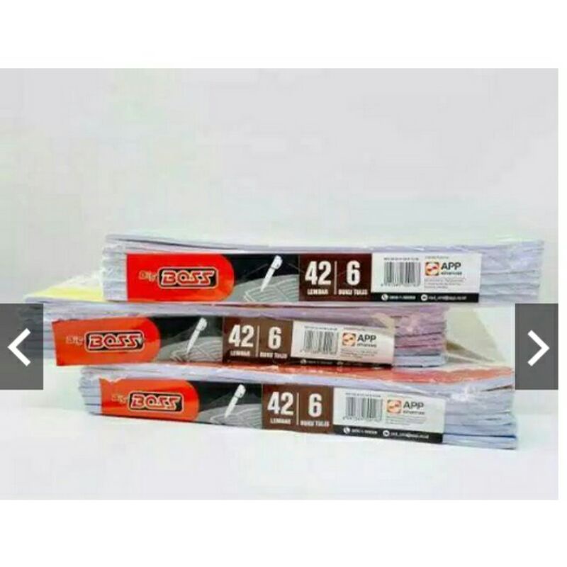 

BUKU TULIS BIGBOSS 1 PAK ISI 6PC 42 LEMBAR