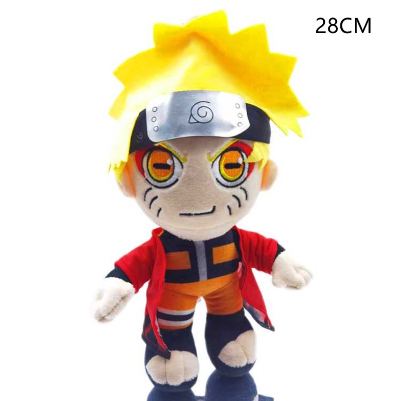 Bandai Mainan Boneka Anime Naruto Uzumaki Kakashi Bahan Plush Ukuran 28CM Untuk Hadiah Anak