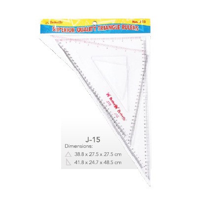 

Penggaris Segitiga Classic J15 Butterfly