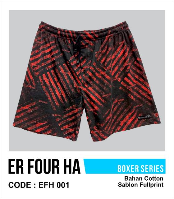 Boxer Pria Sablon EFH001 l Celana Boxer Murah l Boxer Katun l Boxer Murah Keren l Celana Pendek Pria