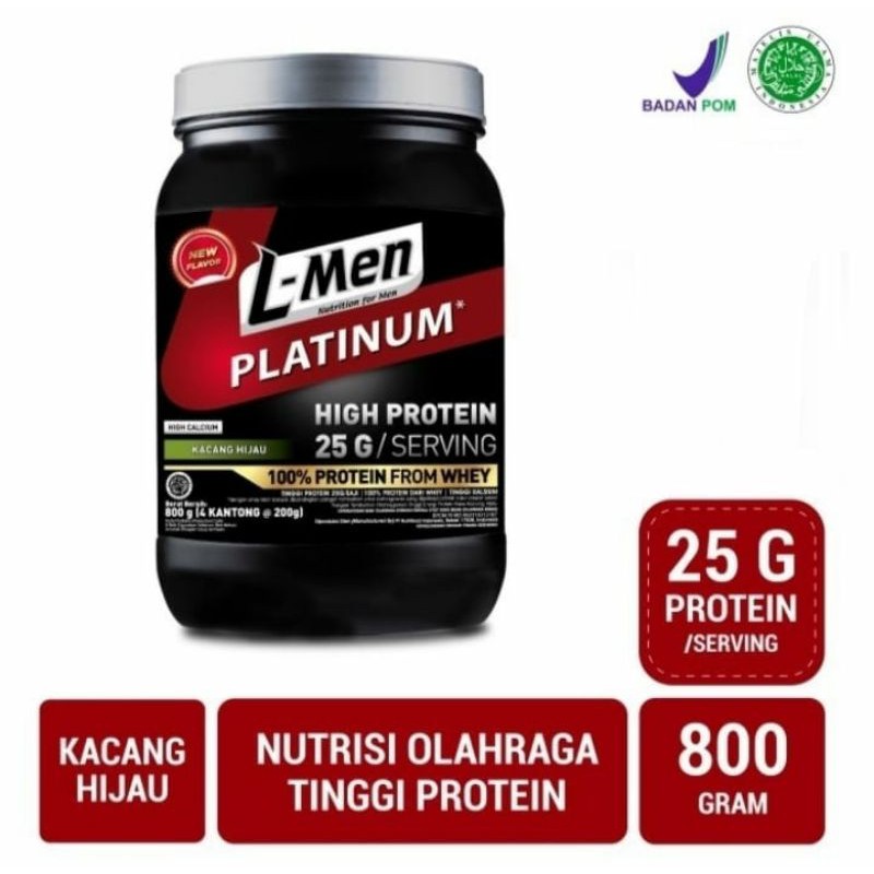 

L-men platinum high calcium kacang hijau 800gr
