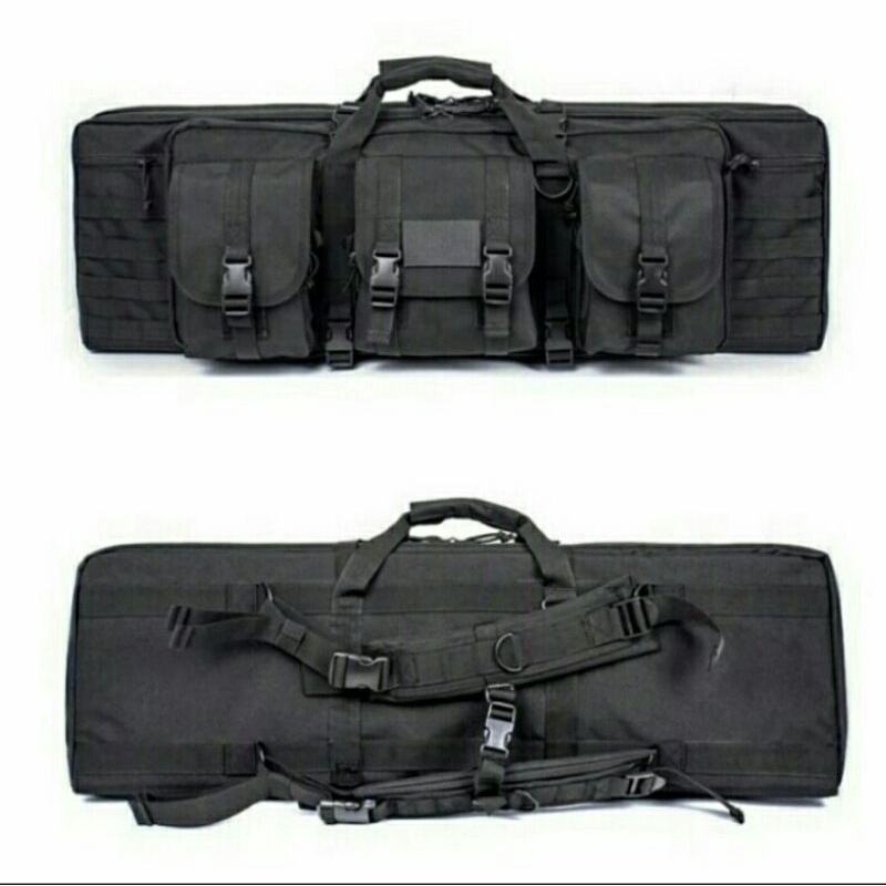 tas senjata laras panjang 60cm-140cm.two kompertmen.tas senjata airsoftgan