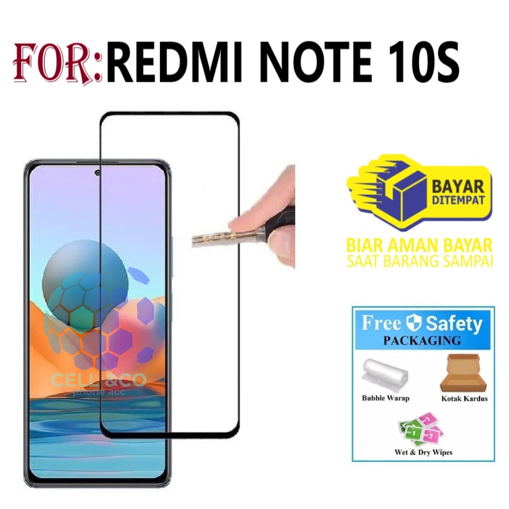 Tempered Glass REDMI NOTE 10S Full HD Anti Gores Premium Screen Protector Pelindung Layar Kaca XIAOMI REDMI NOTE 10S