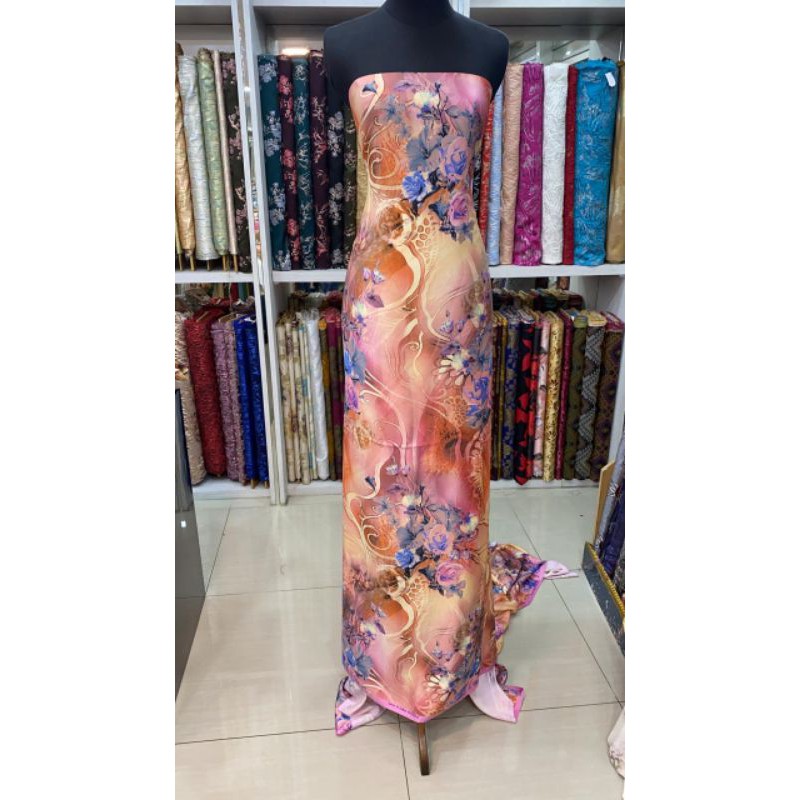 Kain Motif maxmara premium.maxmara silk sutra