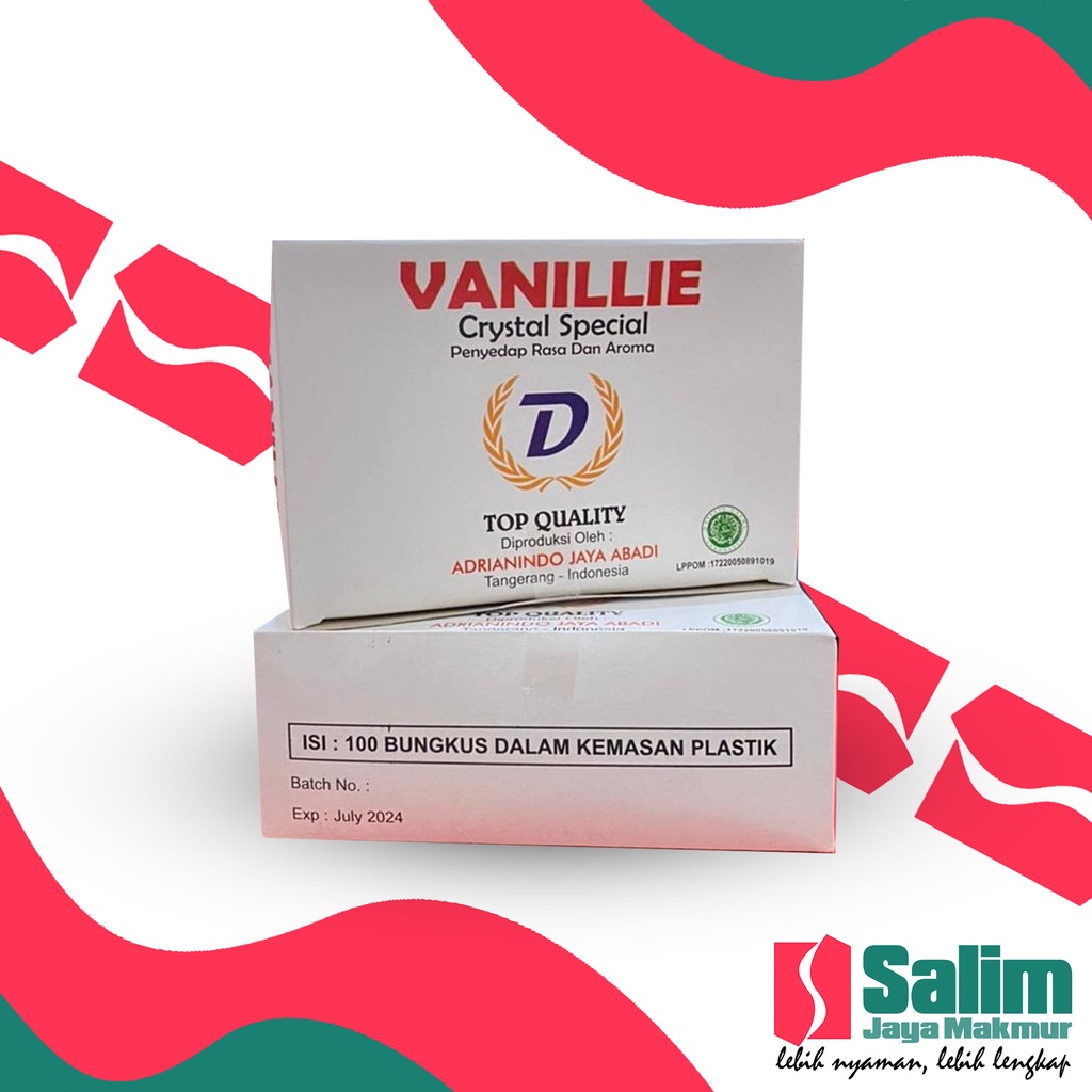 

Vanillie D Satu Pack (100 Sachet)