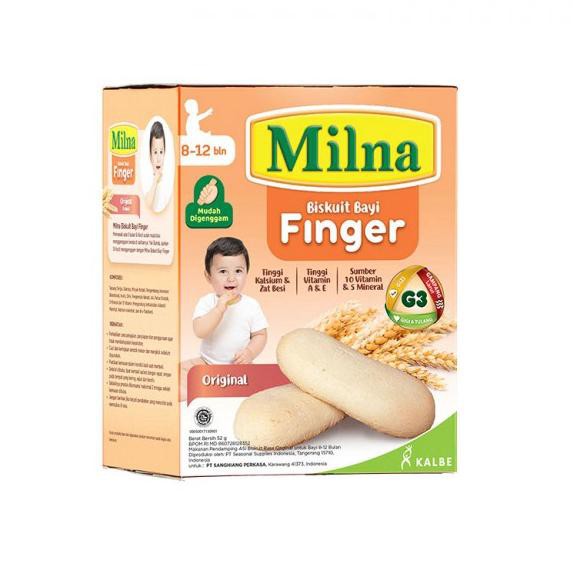 aL4Code Milna Biskuit Bayi Finger 52 gr / Milna Biskuit Bayi 8-12 bulan/ Biskuit Bayi I4B2 (terupdat