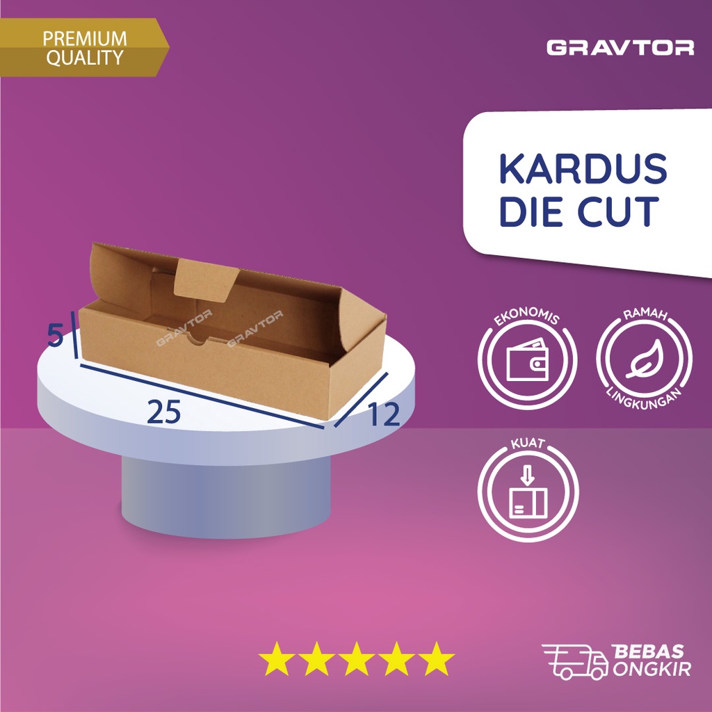 

Kardus Die Cut 25x12x5 - Packaging Box Dus Kemasan Box Pizza Polos Murah Baru