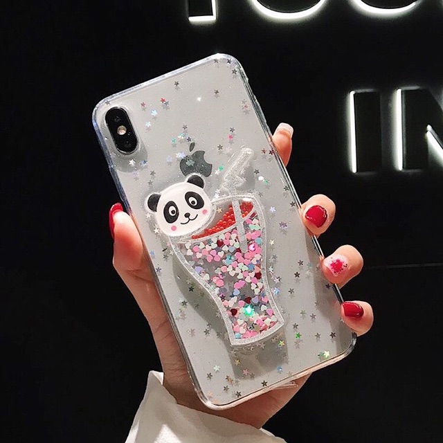 Panda Drink Case iPhone Oppo Vivo Xiaomi Samsung Huawei Realme S20 ultra A51 A71 Y19 Note 10 lite