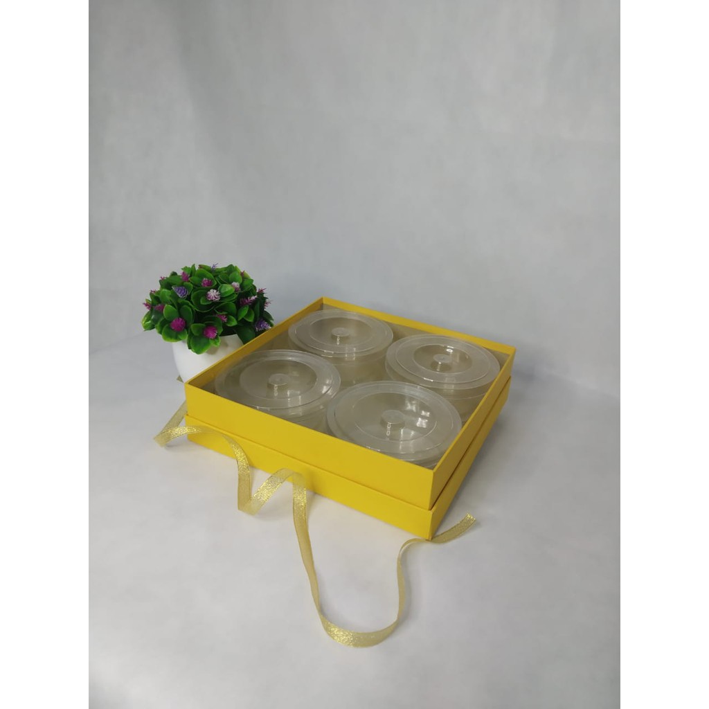 

Hardbox / Kotak kue Isi 4 "500gr" Kuning