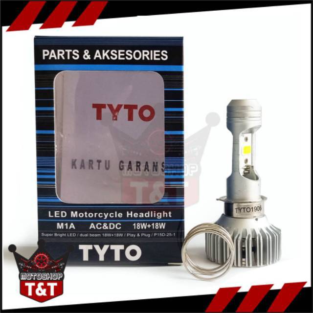 Lampu Depan LED TYTO AYOTO M1A AC DC Motor  Bebek  Matic 