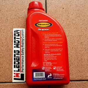 Pertamina Mesran Super 1 Liter 20w50 Oli Motor Mobil