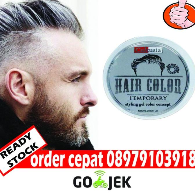 ] semir rambut silver pewarna temporer pikok oil base