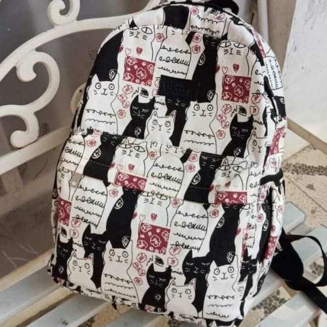 Ransel Anak Cyra My Qeena Motif Kucing