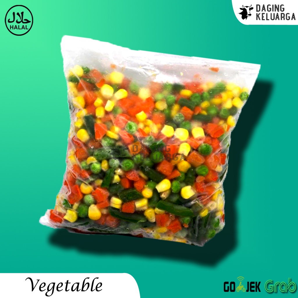 

VEGETABLE SAYURAN MIX FROZEN KEMASAN 500GRAM & 1KG.