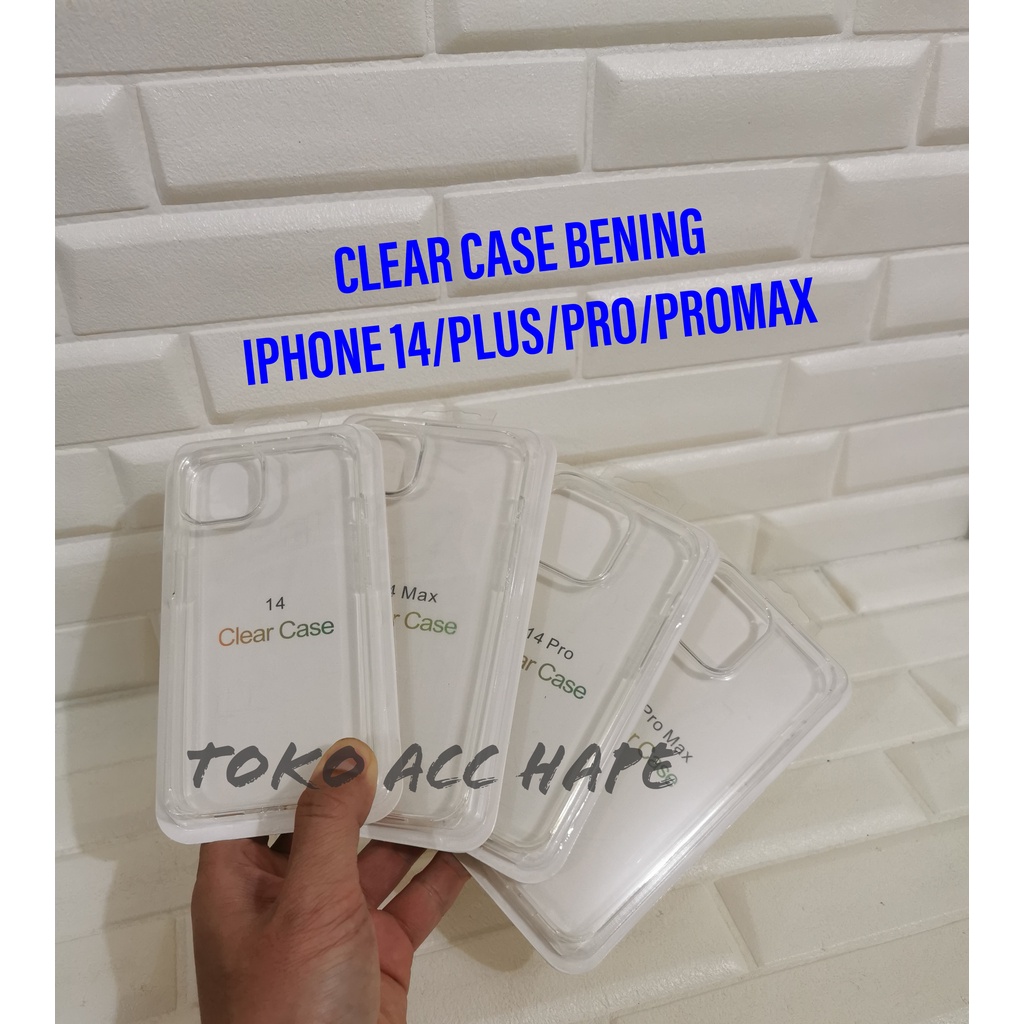 CLEAR CASE BENING  IPHONE 15 &amp; 14/PLUS/PRO/PRO MAX COVER PREMIUM QUALITY