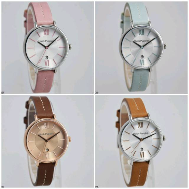 Jam Tangan Wanita Hush Puppies 3855L Leather Kulit Original Murah