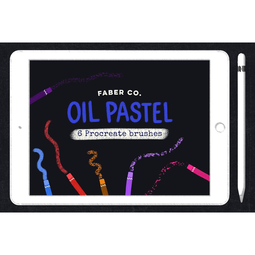 Procreate Brush - Procreate Oil Pastel Brushes