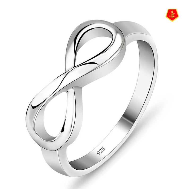 [Ready Stock]Creative Simple Knot Silver Ring