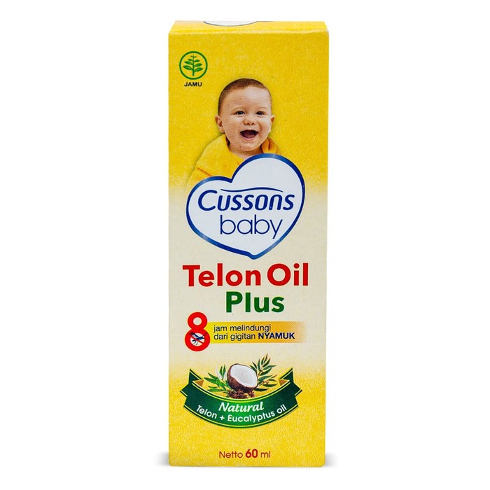 Cussons Baby Telon Oil Plus 60ml / Minyak Telon Bayi