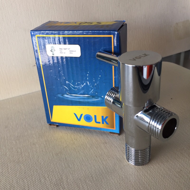 TEE KRAN KLOSET / STOP KRAN T CLOSET VOLK 1/2” RAMA-41 / RAMA41