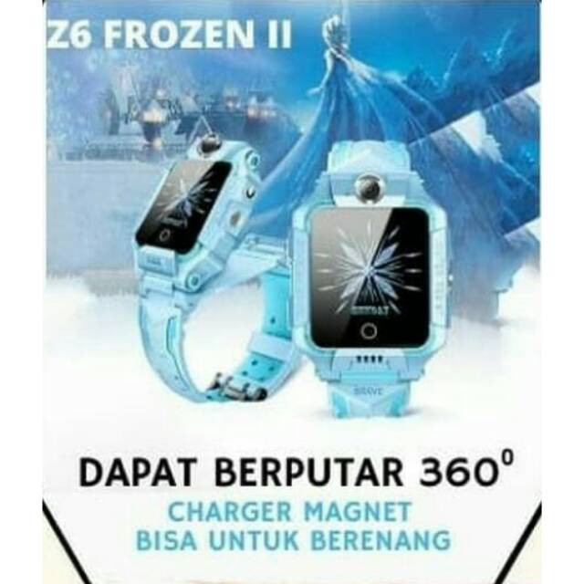 Z6 waterproof Kids Frozen 360 Derajat smartwatch FROZEN 2 Camera