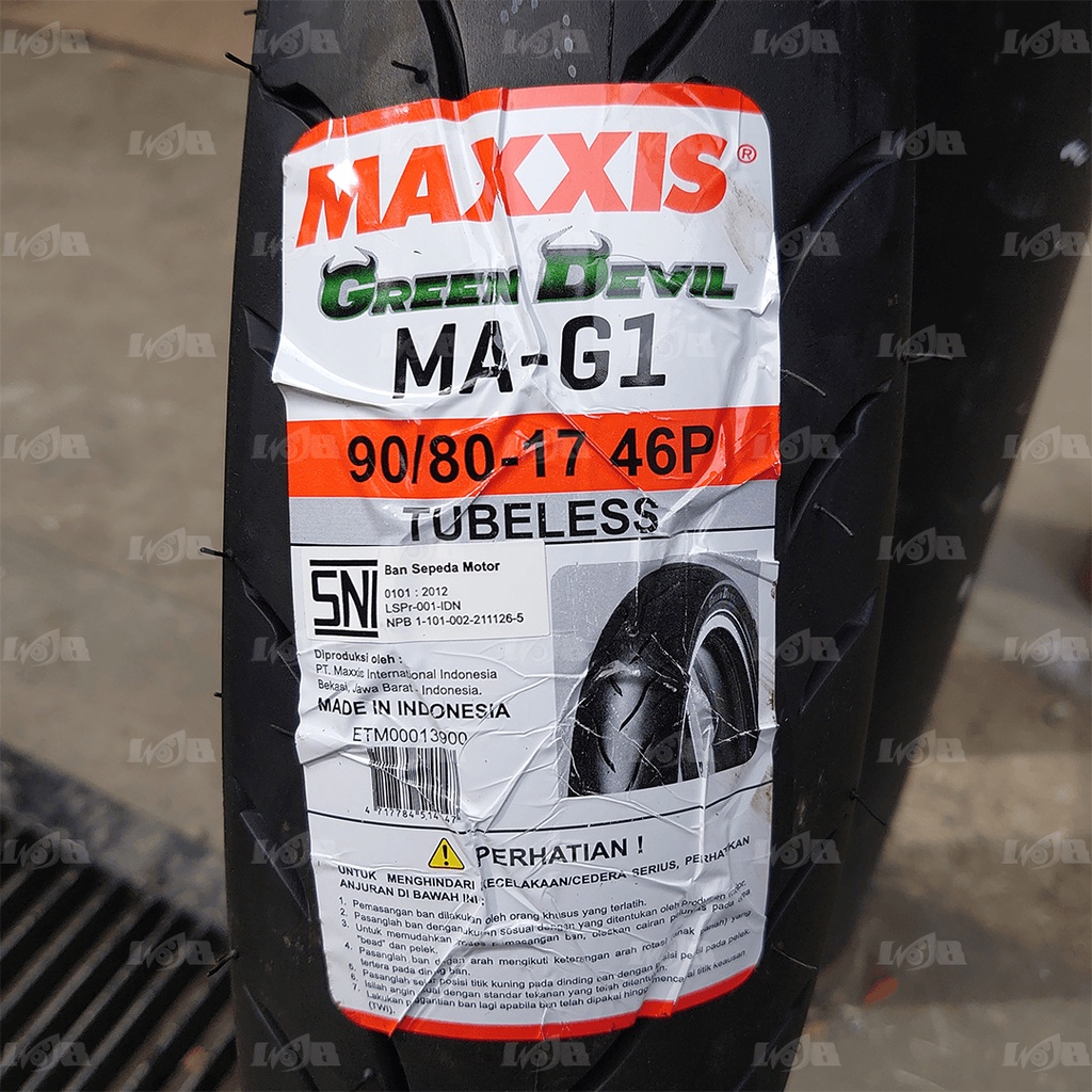 Maxxis 90/80-17 MA-G1 Green Devil Gi Ban Tubeless Ring 17