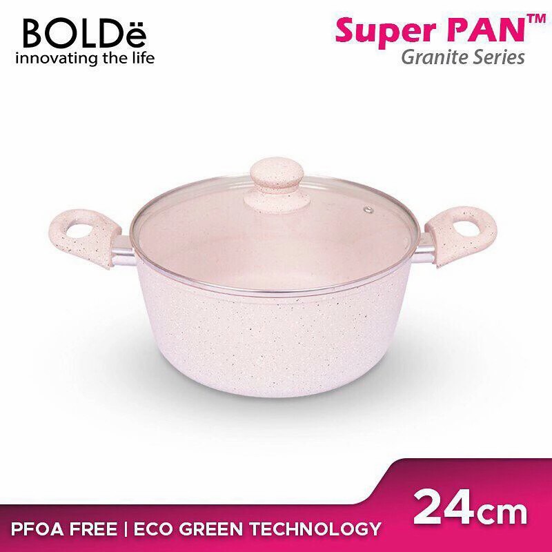 BOLDE Super Pan Casserole 24 cm (Beige / Black Pink)