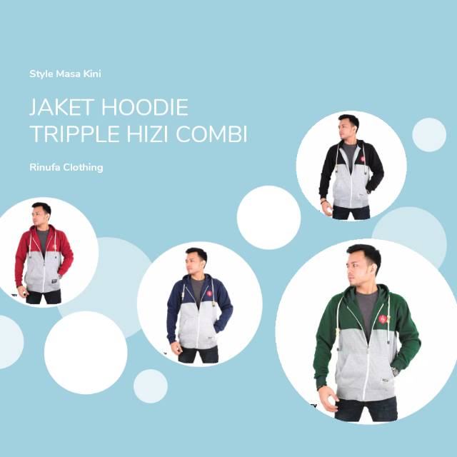 Jaket Hoodie Triple Hizi / Jaket Hoodie Termurah