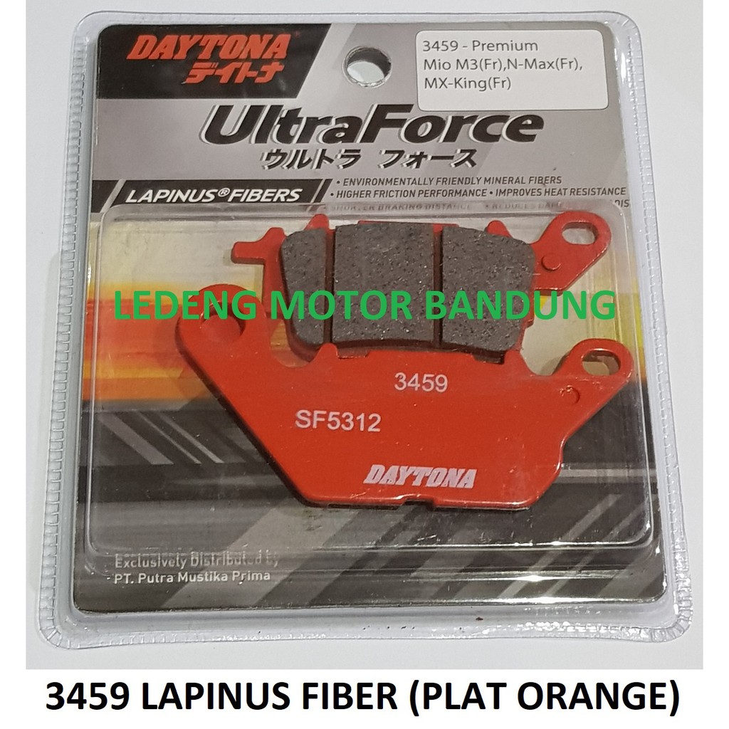 Disc Pad 3459 Daytona M3 Nmax Jupiter MX King Front Kampas Rem Cakram Depan Lapinus Fiber