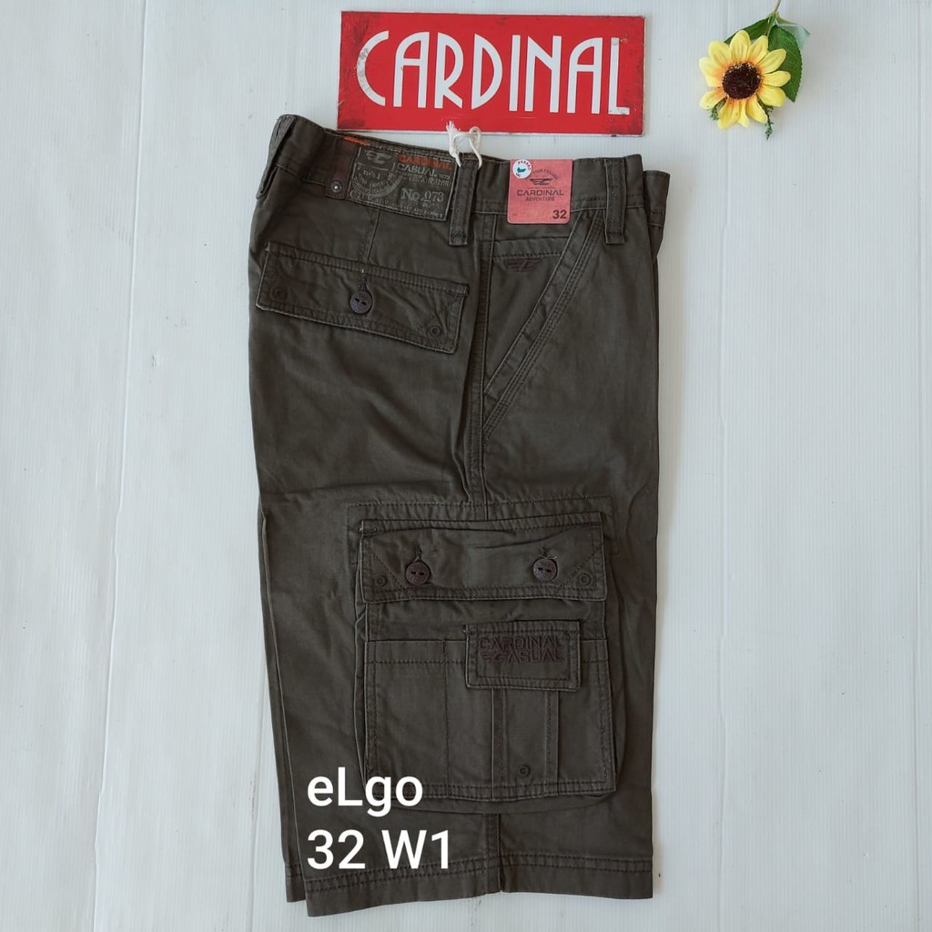 BB 32- W KPL CARDINAL KEMPOL CASUAL Celana Pendek Kempol Fashion Pria Brand Kekinian