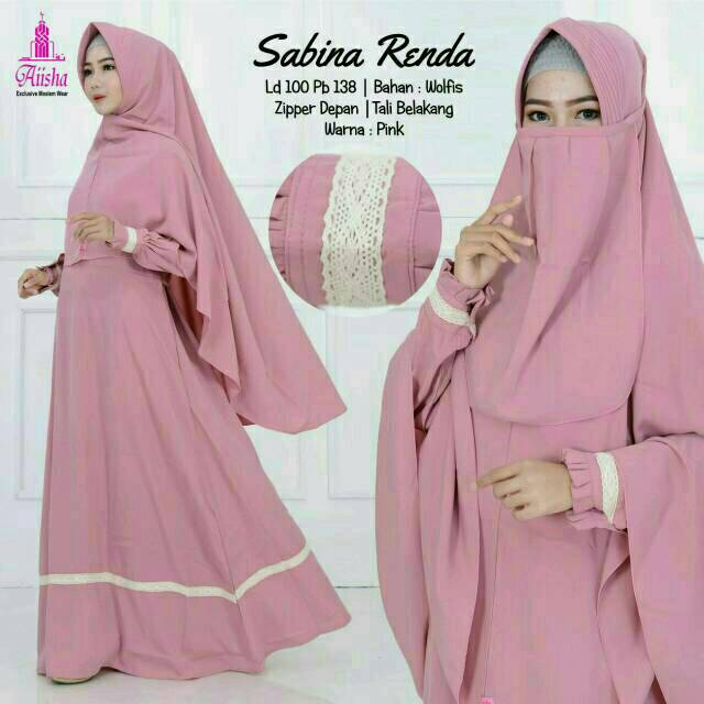 Gamis Syari Sabina Renda AIISHA