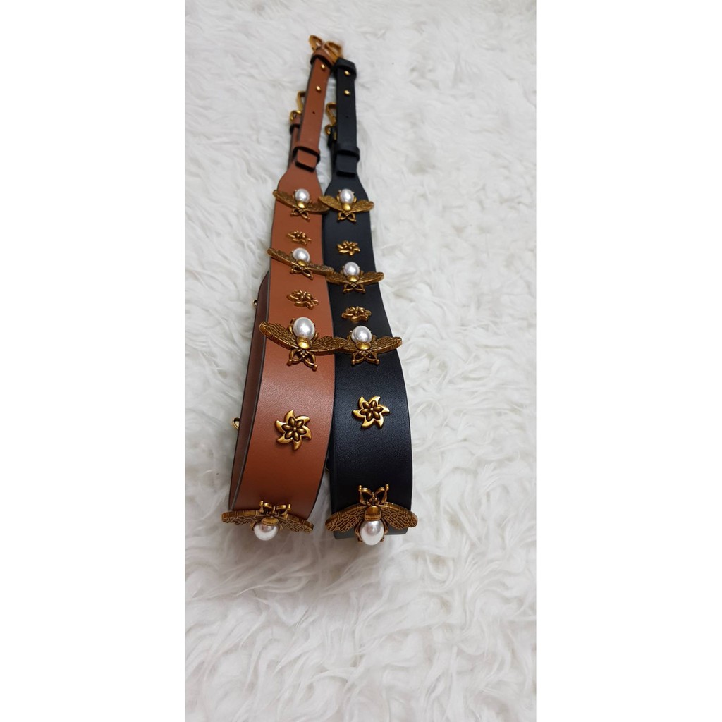 bagstrap Bee tidak tajam ringan dan lembut Leather tas tali fashion panjang strap tas